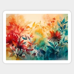 Beautiful abstract floral background. Sticker